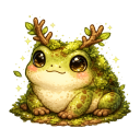 Mossy Frog, a pixel-art collectible.